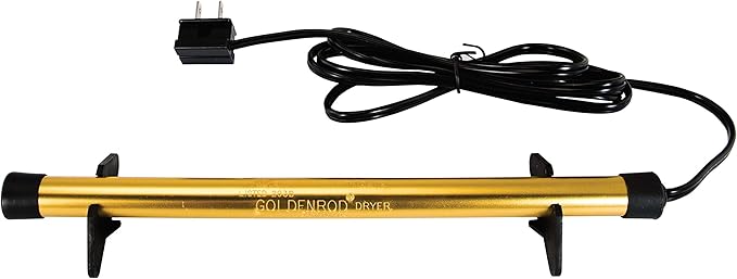 LOCKDOWN GoldenRod Dehumidifier Rod with Low Profile Design and Easy Installation and Operation for Vault Humidity Control and Rust Prevention, Made in USA