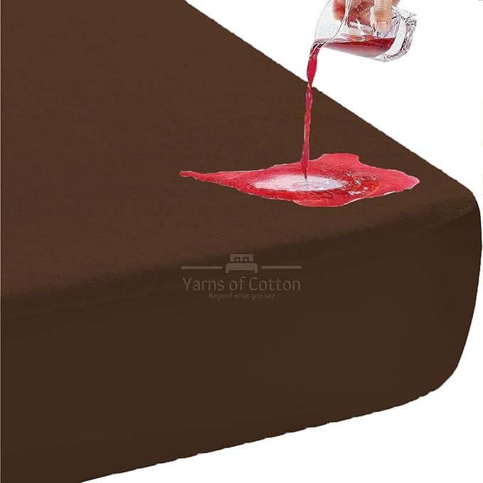 Cot Mattress Protector 30"x75" Waterproof, Terry Soft and Noiseless Mattress Protector Perfect for Daybed 30" X 75" Mattress/Narrow Twin/Cot Size/Rv Bunk/Camping Cot (Chocolate)