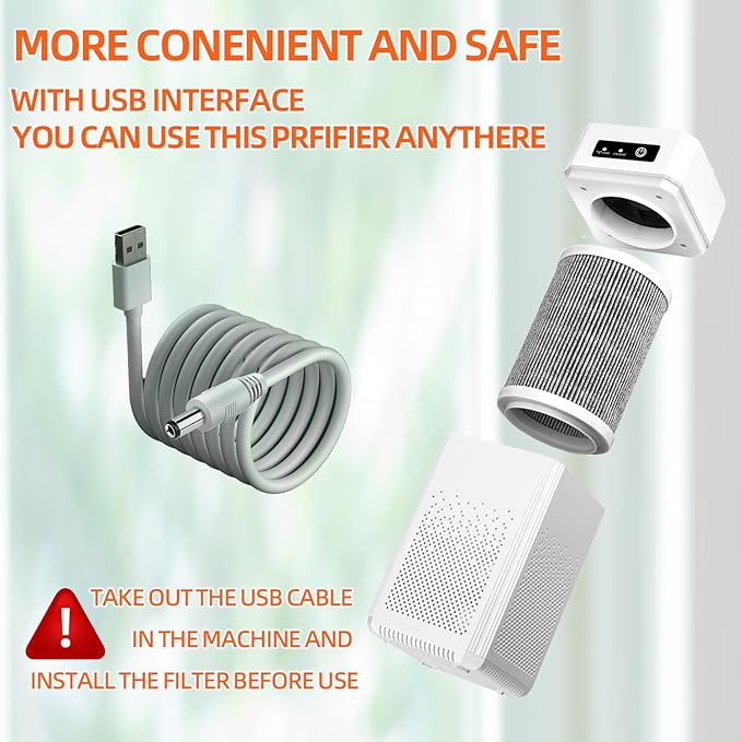 Air Purifiers for Bedroom HEPA Air Purifier With Aromatherapy Function For Pet Smoke Pollen Dander Hair 20dB Air Cleaner For Office Living Room/Kitchen