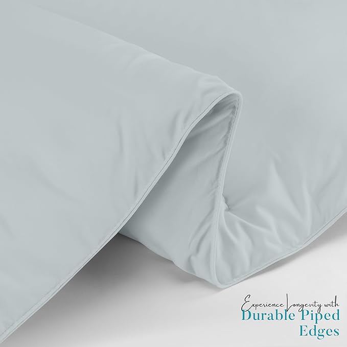 Utopia Bedding King Comforter Duvet Insert, Quilted Light Grey Comforter with Corner Tabs, Box Stitched Down Alternative Comforters King Size 90 x 102 inches