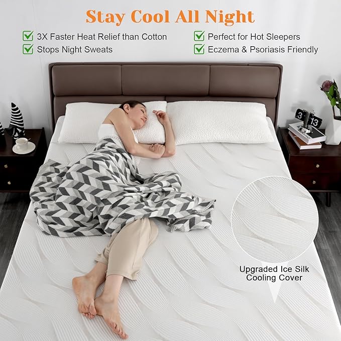 Extra Firm Mattress Topper Twin XL Size 3 Inch, Cooling Gel+Bamboo High Density Mattress Topper with Removable Cover, Bed Topper for Pain Relief,No Smell,CertiPUR-US,79x38