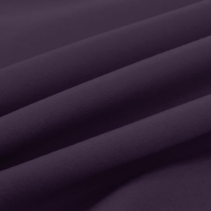 Elegant Comfort Luxury Ultra-Soft 2-Piece Pillowcase Set - 1500 Premium Hotel Quality Microfiber Double Brushed - Wrinkle Resistant, Standard/Queen, Purple