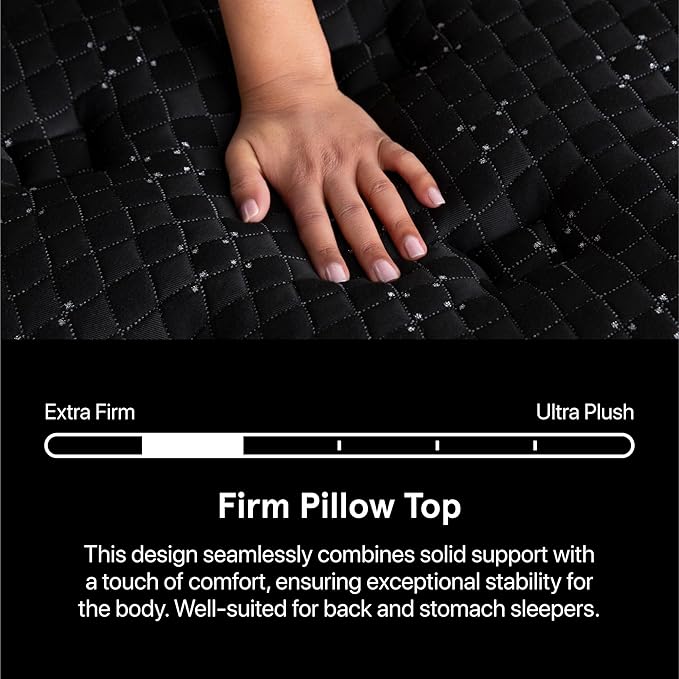 Beautyrest Black Series Three 16.5" Firm Pillow Top California King Mattress - Breathable, Cooling, and Supportive - CertiPUR-US Certified, 100-Night Sleep Trial, and 10-Year Limited Warranty