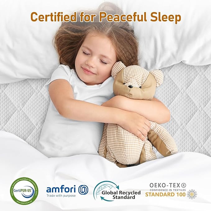 Firm Mattress Topper King 3-Inch: Dual Fimness Firm & Medium Firm for Back Pain Relief, High Density Bamboo Memory Foam, Cooling Washable Anti-Slip Cover, CertiPUR-US Oeko-TEX Certified, 80Lx76W
