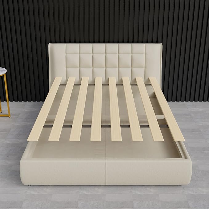 Wooden Queen Bed Slats for Support Under Mattress – Replacement Wood Slats for Queen Size Bed Frame – Under Mattress Support Without Extra Height – 2.38-Inch Standard Width