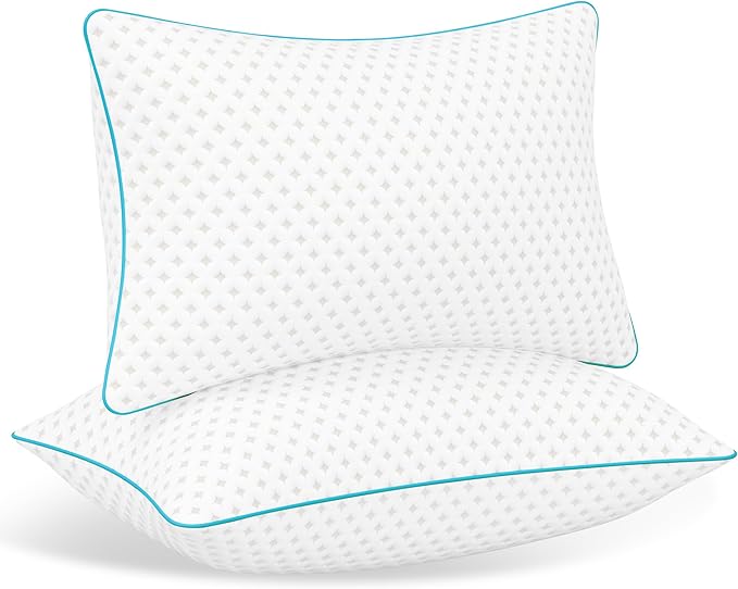 King Size Pillows Set of 2 – King Bed Pillows for Sleeping, Down Alternative Pillows, Supportive Comfort, Hotel Style, Machine Washable, for Side Back Stomach Sleepers