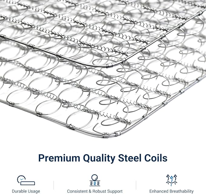 Avenco Twin XL Mattress 8 Inch in a Box, Medium Plush Twin Size Mattresses with Spring Smarts Coil Hybrid Colchones for Pressure Relief, CertiPUR-US Certified
