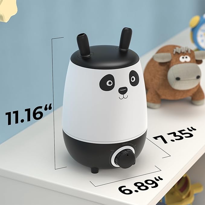 Everlasting Comfort 2.5L Kids Humidifiers for Bedroom - Easy to Clean 24HR Runtime No-Filter Quiet Kids & Baby Humidifier for Nursery, Home, Plants, Allergies, Dry Skin, Congestion, Indoor