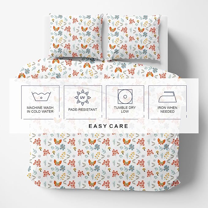 Kotton Culture 1 Pc California King Size Duvet Cover Only -100% Egyptian Cotton 600 Thread Count Ultra Soft Premium Durable Comforter Cover Zipper Closure & Corner Ties (Rain Forest,104"x98")