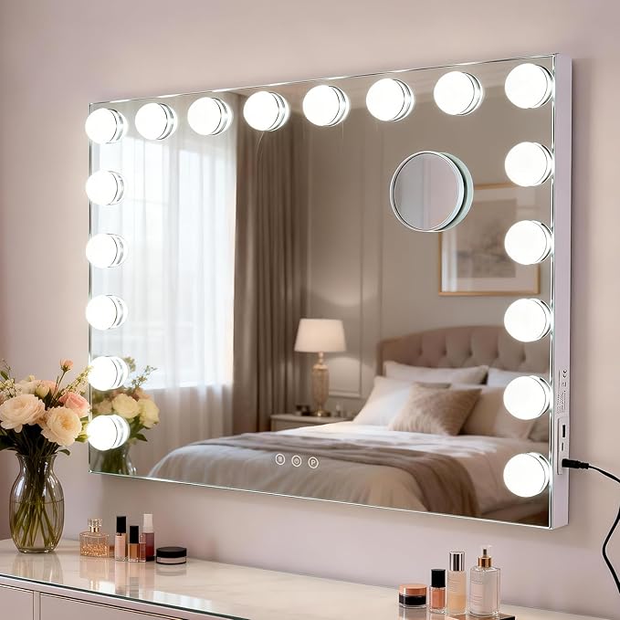 M MIVONDA Hollywood Vanity Mirror with 18 Dimmable Bulbs