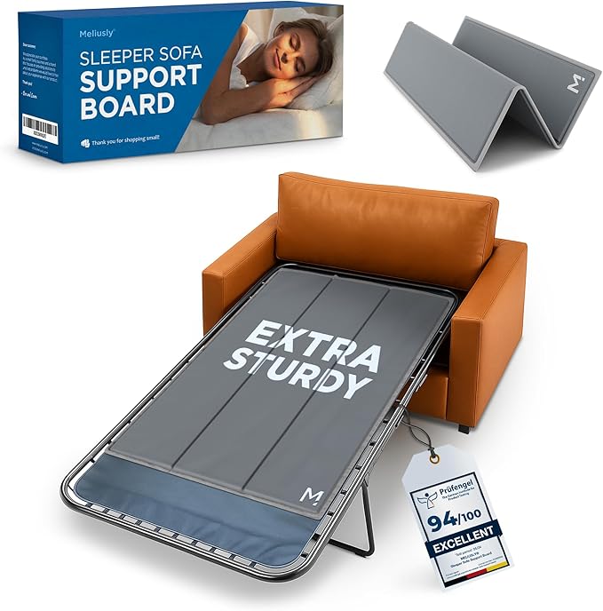 Meliusly Sleeper Sofa Support Board Twin Size (36x48) Heavy Duty Wood Sofa Bed Board for Pull Out Couch, Foldable Mattress Support Under Mattress Bar Shield, Sofa Bed Support, Folding Bed Board