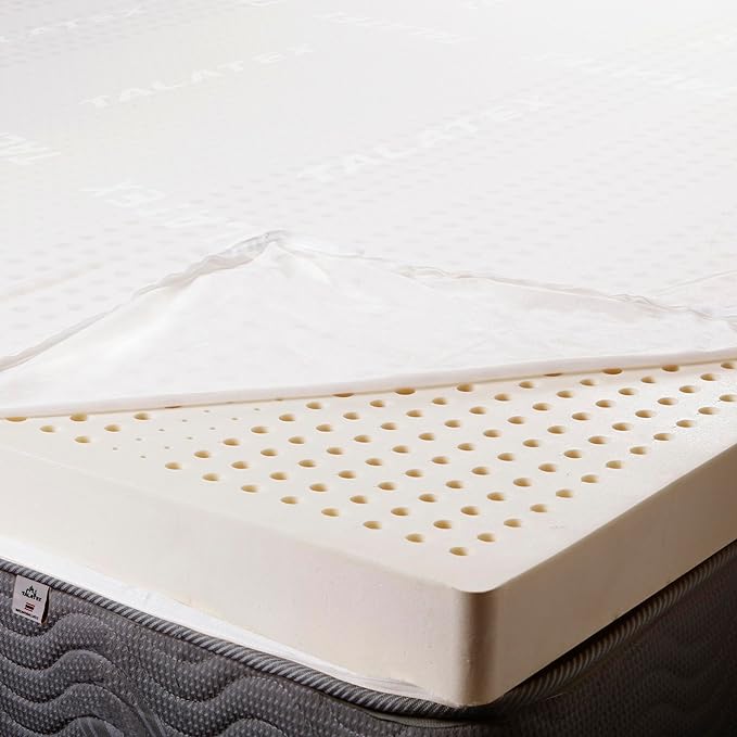 Premium Natural Latex Mattress Topper, No Memory Foam Chemicals, Help Relief Shoulder & Back Pain