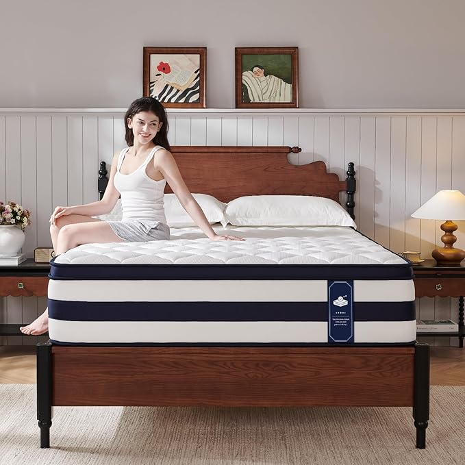 King Size Mattress, 14 Inch Gel Memory Foam Sprung Hybrid Mattress, Cooling and Pressure Relief for Breathable Sleep, Certipur-Us Certified, 120-Night Home Trial, Apex Collection