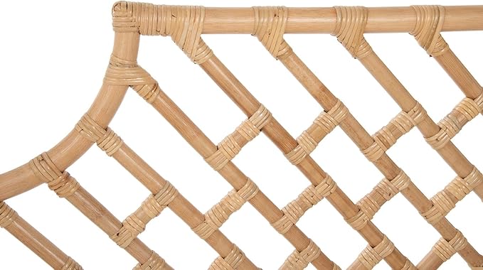 Rattan Chippendale Headboard, Full Size, Natural