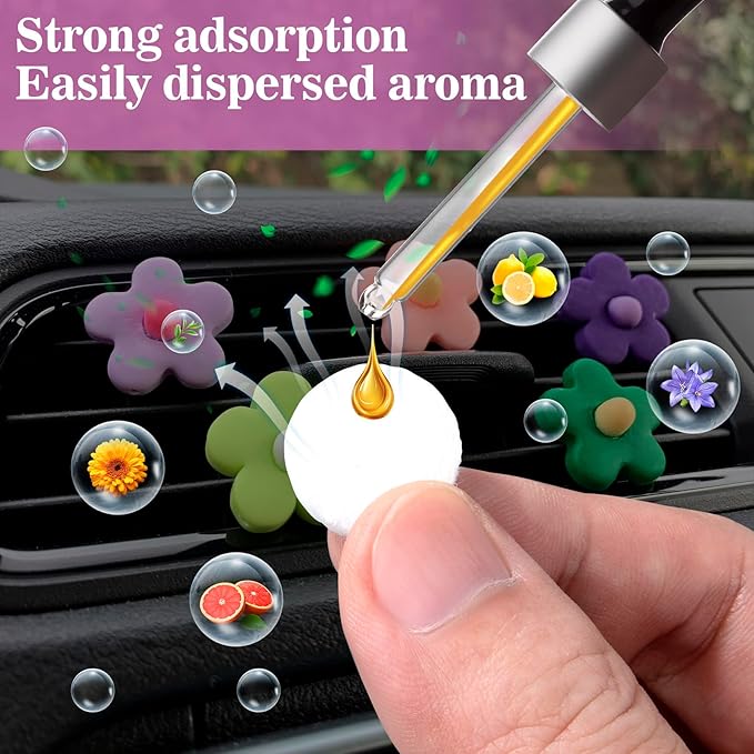 80pcs Aromatherapy Refill Felt Pads, 0.67in/17mm Unscented Air Freshener Replacement Pads, Perfumes Refill Tablets for Car Diffuser- White