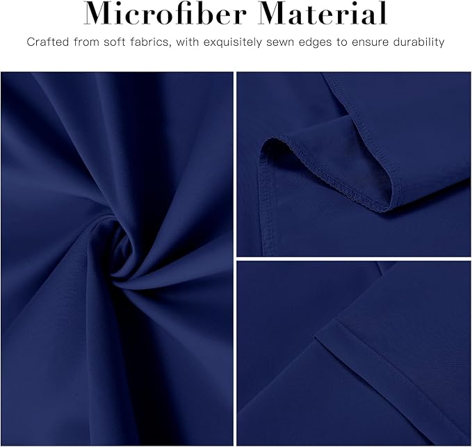 DOWNSTORIA Body Pillow Cover, Ultra Soft Microfiber Long Pillowcase, Envelope Closure Large Pillow Cases 20x54 inch (Navy Blue)