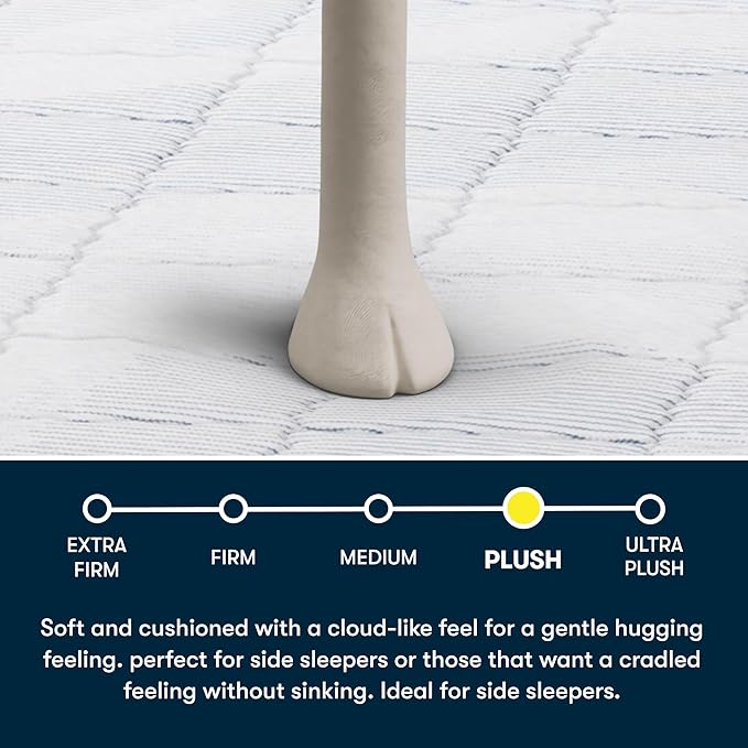 Serta Five Star Mattress Tranquility 10-Inch Plush Pillow Top – Cal King – Cooling Gel, Zoned Support, Pressure Relief –Bed-in-a-Box – 100 Night Trial, 10-yr Limited Warranty