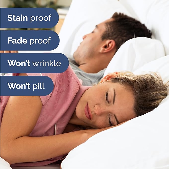 Cal King 6 Piece Sheet Set - Comfy, Breathable & Cooling - Hotel Luxury Bedding for Women, Men, Kids, Teens & Children - 1 Flat & 1 Fitted Sheet & 4 Pillowcases w/ Deep Pockets - Wrinkle Free - White