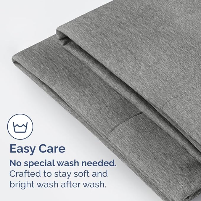 Queen Pillow Cases Set of 4 - Ultra Soft Hotel Quality Pillowcase Covers - Comfy, Cozy & Wrinkle Free - Shrinkage and Fade Resistant - Machine Washable Pillow Protectors - 4 Piece Set - Heathered Grey