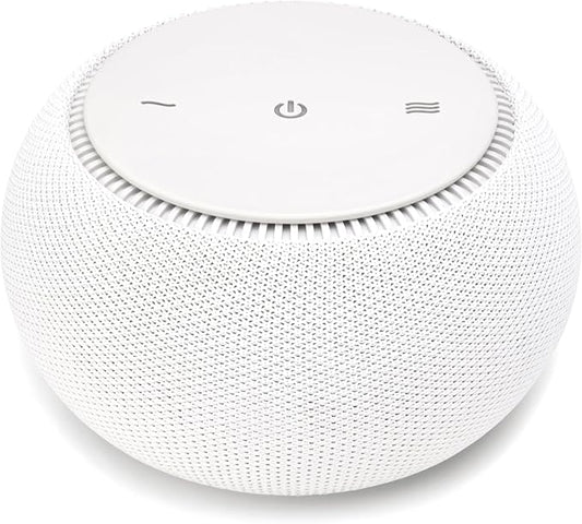 SNOOZ Pro White Noise Sound Machine - Natural Fan Noise, Non-Looping Sound, App Scheduler - Travel Case Included, Sleep Aid for Adults & Baby, 10 Volume Settings, Portable, Gift Registry - Cotton