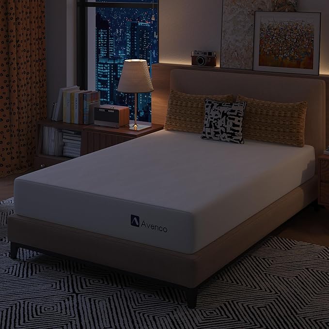 Avenco 12 Inch Full Gel Memory Foam Mattress, Open-Cell Breathable Foam for Cooling Night Sleep, Removable Washable Cover, CertiPUR-US Certified Full Size Mattresses in a Box