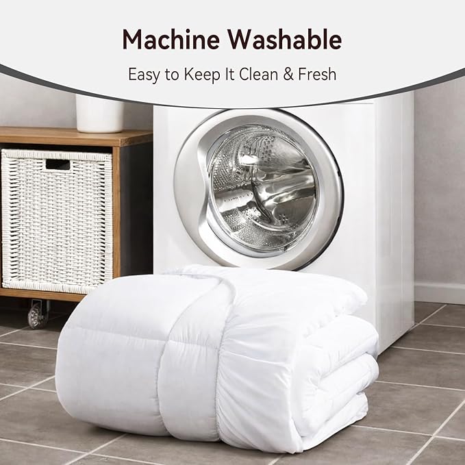 ABENE RV Short Queen Mattress Topper for Back Pain Relief, Extra Thick Mattress Pad Pillowtop, Soft Plush Mattress Cover Bed Topper with Deep Pocket, Overfilled Down Alternative Filling, White