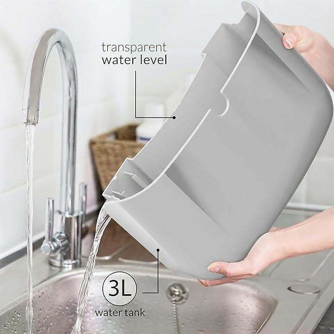 2500 Sq.Ft Dehumidifier, Max 50 Pint/D, Smart Compressor Dehumidifier with 2.8L Water Tank, 1-24H Timing, Auto Defrost, Automatic Cycle Dehumidification for Basement, Bathroom, Bedroom