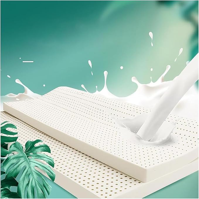 Natural Latex Mattress Topper with Organic Cotton Cover, Medium Firm 1/2/3/4 Inch Thick, Ventilation Honeycomb Latex Bed Mat, Maintain Deep Sleep,2.5cm,200×200cm(79x79in)