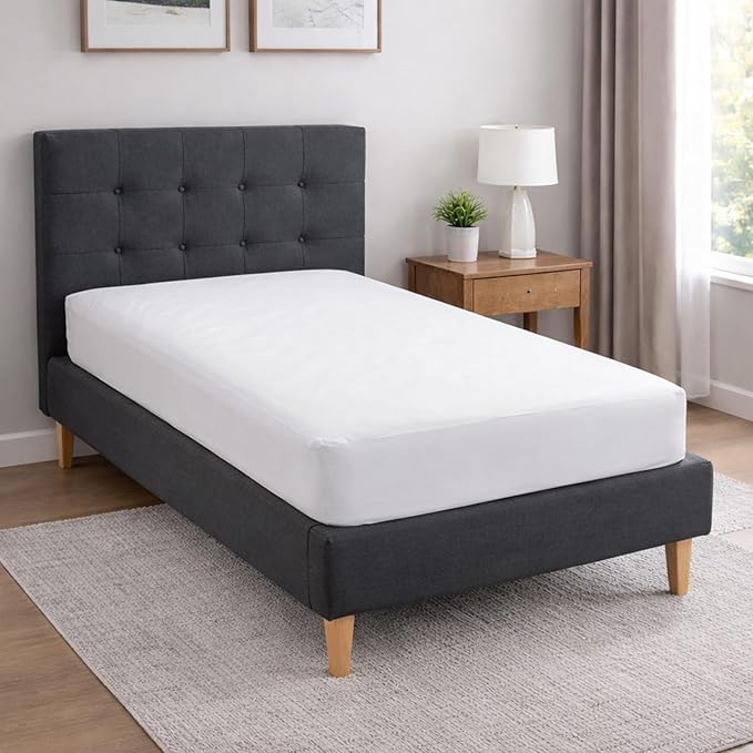 DMI Mattress Protector Twin 2 Pack - Waterproof, Fitted, Noiseless, Soft & Breathable, 39" x 75" x 8", White