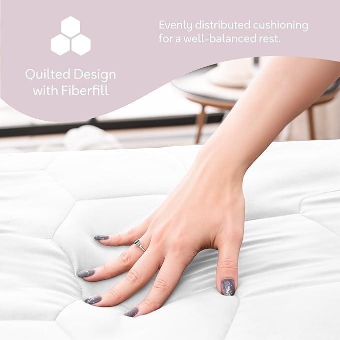 Hearth & Harbor Queen Size Quilted Fitted Mattress Pad Cover, 100% Waterproof Mattress Protectors, Deep Pocket Fitted Mattress Cover 8" - 21" (60" x 80", White)