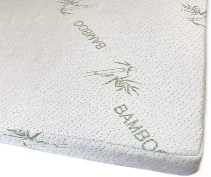 OrganicTextiles 2” Inch Organic Latex Mattress Topper Pad with Rayon Derived from Bamboo Covering with Zipper(King Size, Firm), GOLS Certified, Breathable, Made in USA, Hypoallergenic Soft