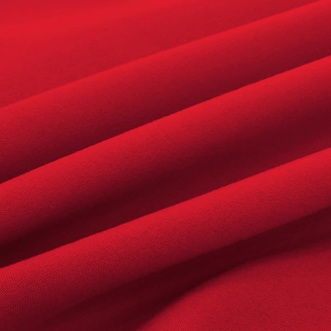 Elegant Comfort Luxury Ultra-Soft 2-Piece Pillowcase Set - 1500 Premium Hotel Quality Microfiber Double Brushed - Wrinkle Resistant, King Size, Red