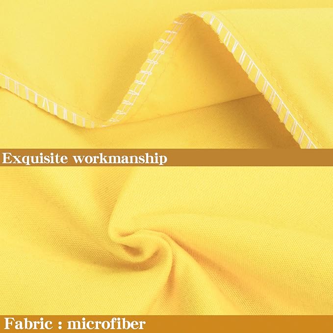 NTBAY King Pillowcase Set - 2 Pack Brushed Microfiber 20x40 Pillowcases - Soft, Wrinkle-Free, Fade-Resistant, Stain-Resistant, Yellow Pillowcases with Envelope Closure - 20x40 Inches, Yellow