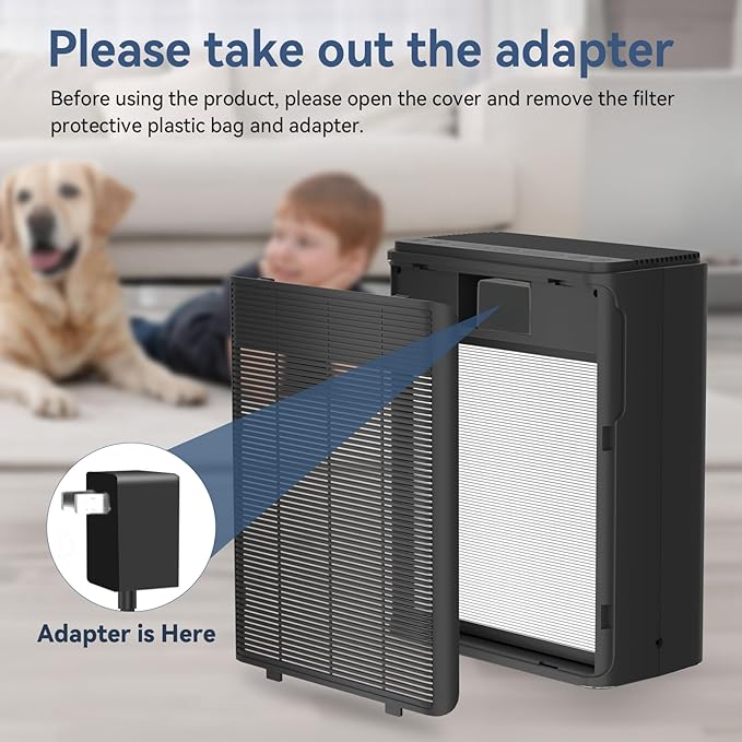 Air Purifiers for Home Large Room Up to 2000 Ft² with Washable Filters, AIUZLK H13 HEPA Filter,Bedroom Air Purifier for Pet,Air Cleaner for Smoke Pet Hair Dander Odor,P260 (Black)