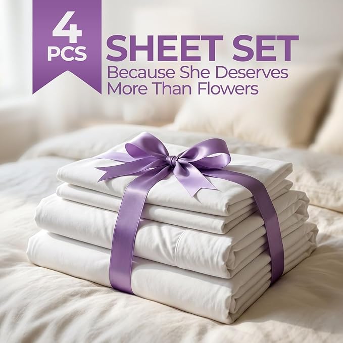 Top Split King Sheets Sets for Adjustable Bed, 4 Pcs Double Brushed Deep Pockets Microfiber Sheets, 34 Inch Split Top Fitted Sheet, 1 King Flat Sheet and 2 Pillowcase Navy Blue