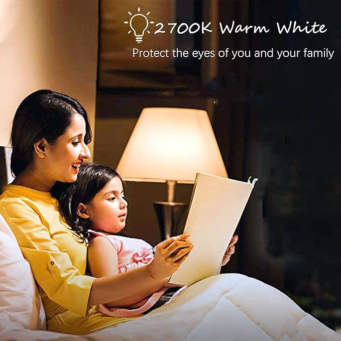 LED Bulb 5W Equivalent 40W 120V Light Bulb Ceiling Fan Light Bulbs, Warm White 2700K A15 LED Energy Saving Bulb, E26 Base Not Dimmable 4 Pack