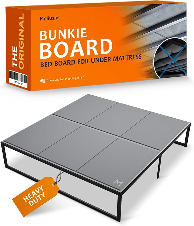 Meliusly Heavy Duty Bunkie Board California King (72x84) - Non-Slip Breathable Bed Support Board for Slatted Bed Frame, Anti-Sag Under Bed Support, Noise Minimizing Moisture Resistant