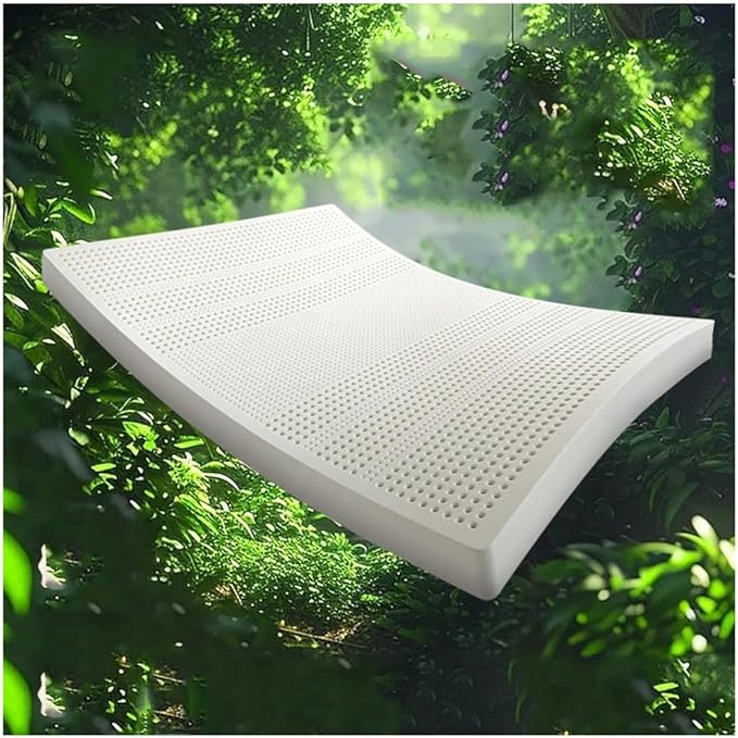 Latex Mattress,Thailand Natural Latex Mattress Home Single Double Mats with Cover Twin Full Size,10cm,150×220cm(59x87in)