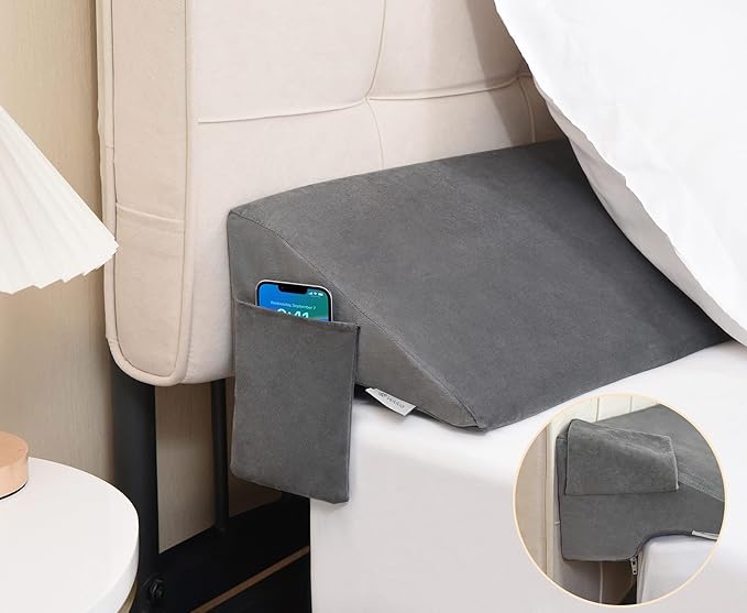 Vekkia Bed Gap Filler, Headboard Pillow & Mattress Wedge, Closes Gap (0-3.5") Between Headboard and Mattress