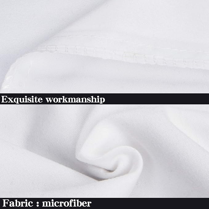 NTBAY Queen Pillowcase Set - 4 Pack Brushed Microfiber 20x30 Pillowcases - Soft, Wrinkle-Free, Fade-Resistant, Stain-Resistant, White Pillowcases with Envelope Closure - 20x30 Inches, White