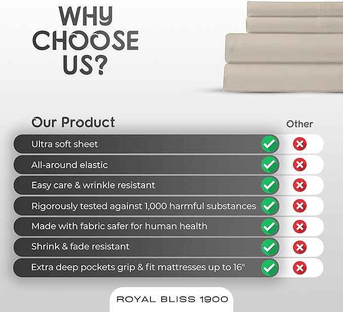 California King Sheet Sets – 4Pcs Cal King Bedding Set, Deep Pocket, Double Brushed Microfiber, Fade Resistant, Soft & Breathable Bed Sheets for Ultimate Comfort(Ivory)