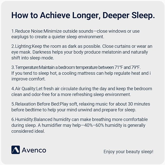 Avenco 8 Inch Queen Mattress with Open-Cell Foam for Breathable Comfort, Gel Memory Foam Queen Size Mattresses with Removable Cover, CertiPUR-US Certified Mattress in a Box