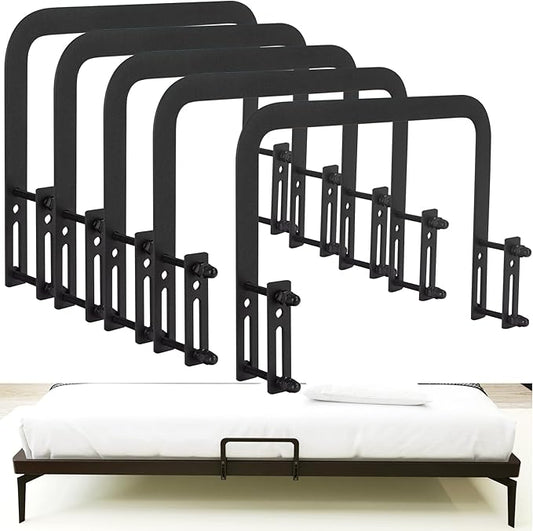 5-Piece Mattress Slide Stoppers for Metal Bed Frame (5.2in) - Adjustable Beds, RV, Keeping Mattress from Sliding