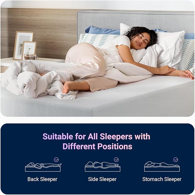 Avenco King Size Mattress, 14 Inch King Mattresses with Gel Memory Foam for Cool Night & Pressure Relief, Mattress in a Box Medium Plush Feel with Motion Isolating