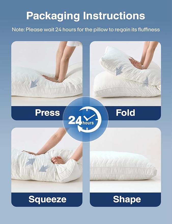 ZonLi Long Body Pillow for Adults, Firm Body Pillow with Adjustable Shredded Memory Foam, Soft Support for Side Sleepers, Pregnant Women, Washable Quilted, 20 x 54 Inch, White