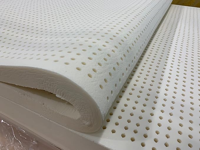 Dormir True Green Premium 100% Natural Organic Latex Mattress Topper (3" Double Medium Organic Cotton Cover) - GOLS Certified Quality for Exceptional Comfort, Durable, Firm & Bouncy
