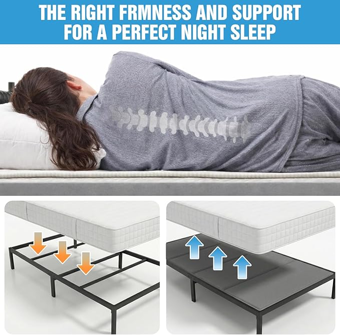 Bunkie Board Twin Size (38x75''), 10mm Bed Boards for Under Mattress, Breathable, Noise Minimizing, Moisture Resistant Bunkieboards, Heavy Duty Bed Support Board for Platform & Slatted Frames