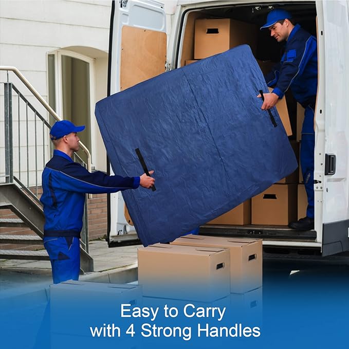 Mattress Cover for Moving and Storage Twin Size, Waterproof Mattress Cover for Moving with Heavy Duty Handles, Strong Zipper, Reusable Mattress Storage Bag, Moving Supplies & Moving Bags,2 Pack