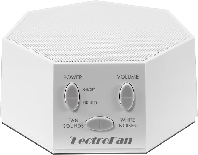 Adaptive Sound Technologies LectroFan Classic - Global Power Edition - Soothing Sound Machine for Sleep - Built-in Sleep Timer - Compact Design - Relaxation Support - White