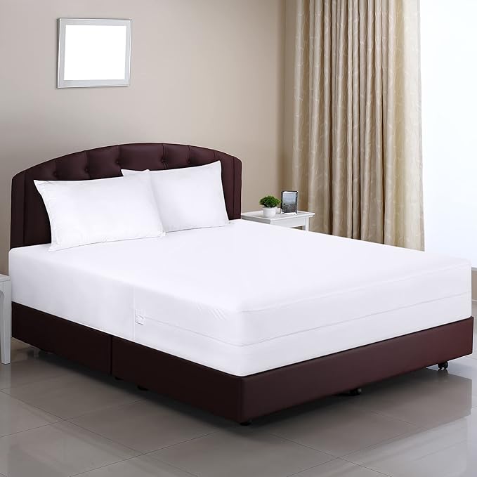 Utopia Bedding Premium Waterproof Bed Bug Mattress Cover, California King Zippered Mattress Protector, 14 Inches Deep, Dust Mite Proof 6-Sided Mattress Encasement for Bed